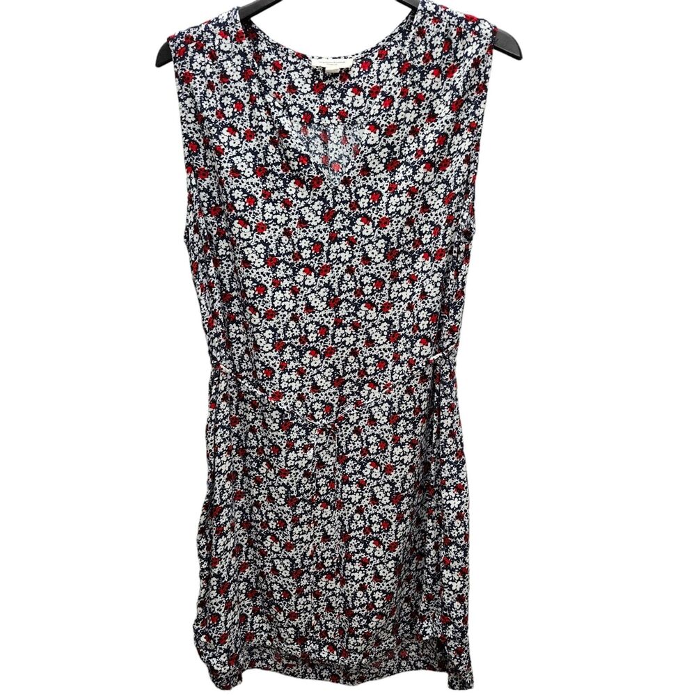 BeachLunchLounge Dress Cover-up Womens XL Red White Blue Floral Cruise Beach